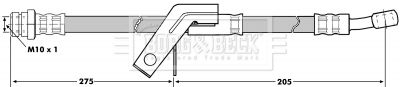 BORG & BECK Тормозной шланг BBH7046